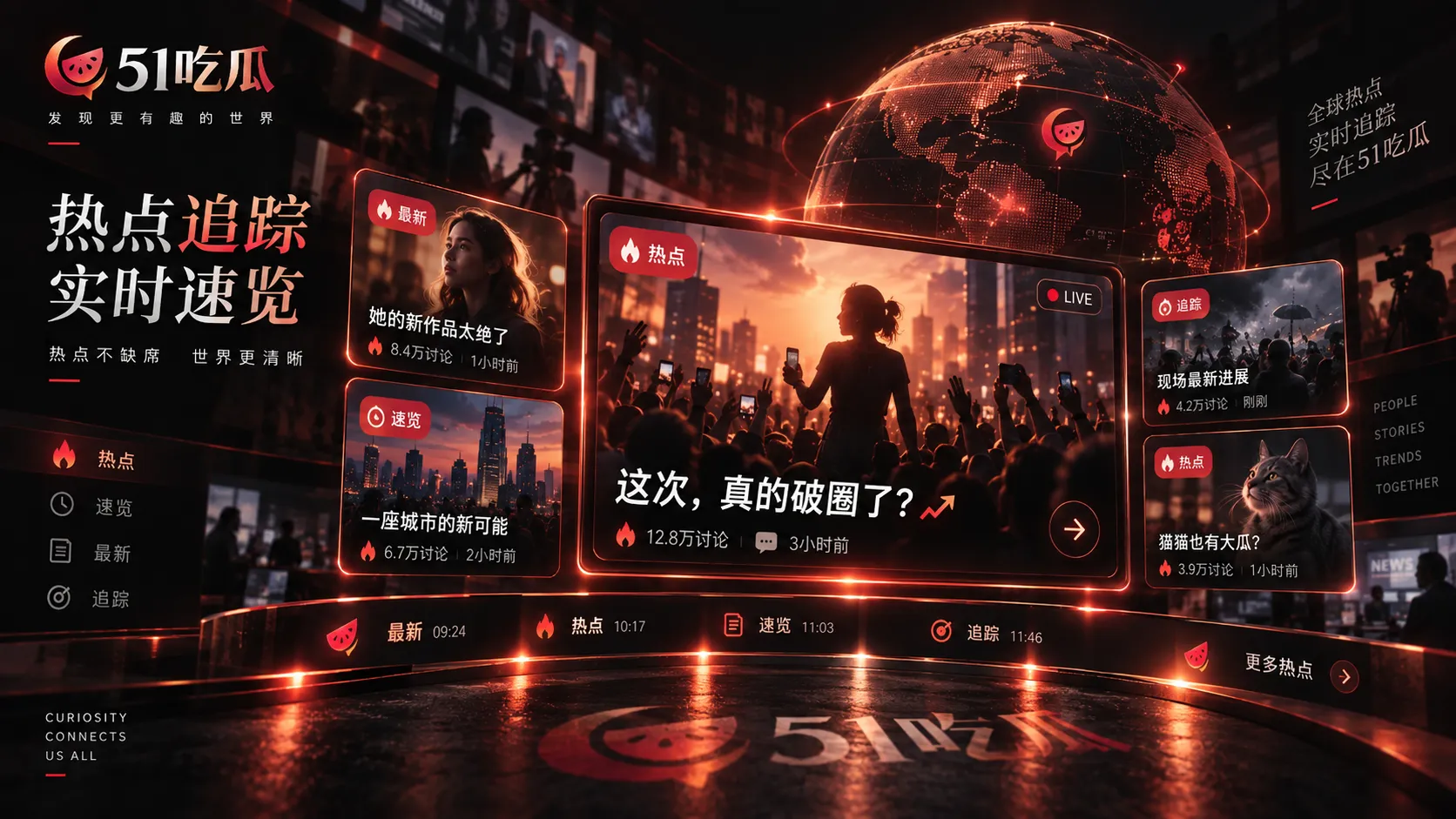 户外音乐节舞台与观众区画面